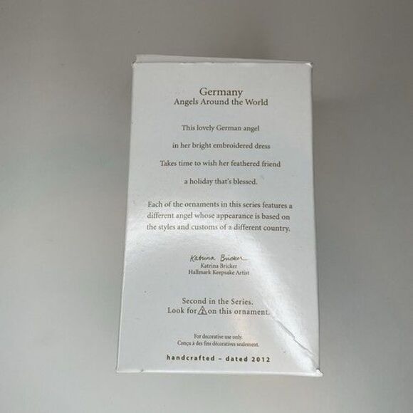 NWB Hallmark Keepsake 2012 Angels Around The World Germany Ornament Featuring A. - Picture 4 of 9